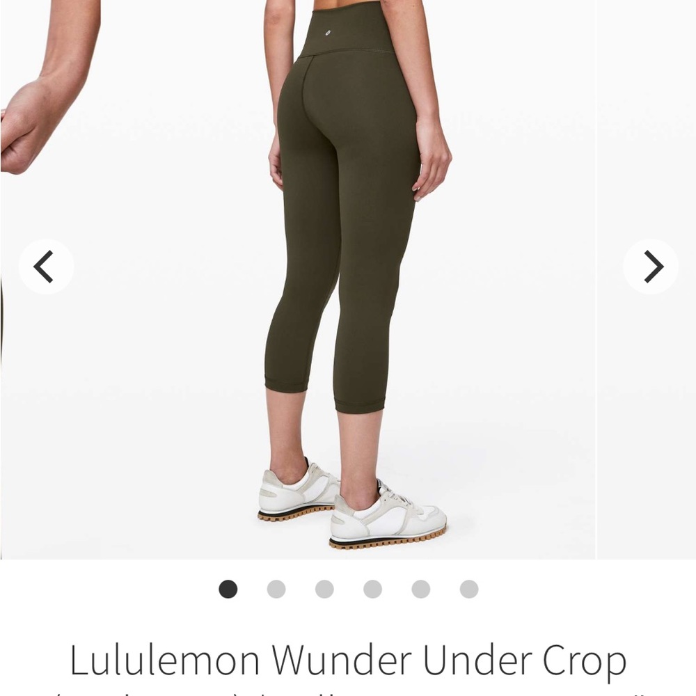 Lululemon Wunder Under Crop (High-Rise) *Full-On Luxtreme 21"